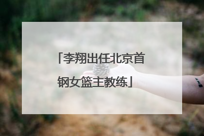 李翔出任北京首钢女篮主教练