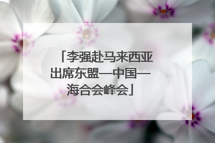 李强赴马来西亚出席东盟—中国—海合会峰会