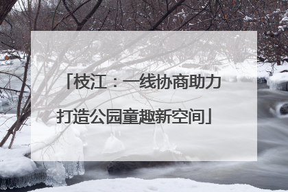 枝江：一线协商助力打造公园童趣新空间