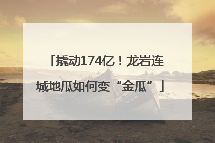 撬动174亿！龙岩连城地瓜如何变“金瓜”