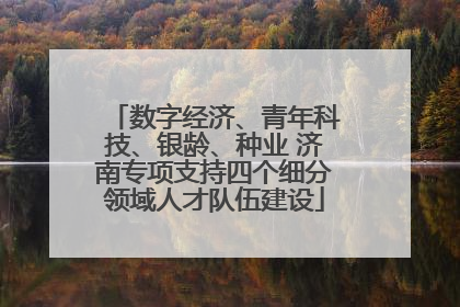 数字经济、青年科技、银龄、种业 济南专项支持四个细分领域人才队伍建设