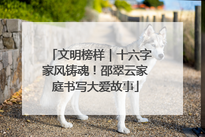 文明榜样｜十六字家风铸魂！邵翠云家庭书写大爱故事
