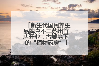 新生代国民养生品牌真不二苏州首店开业：古城墙下的“植物药房”