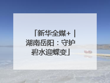 新华全媒+｜湖南岳阳：守护碧水迎蝶变