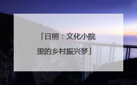 日照：文化小院里的乡村振兴梦