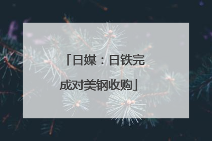 日媒：日铁完成对美钢收购