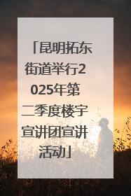 昆明拓东街道举行2025年第二季度楼宇宣讲团宣讲活动