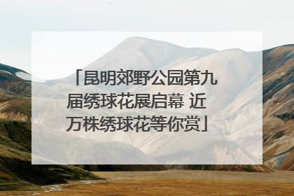 昆明郊野公园第九届绣球花展启幕 近万株绣球花等你赏