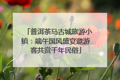 普洱茶马古城旅游小镇：端午国风盛宴邀游客共赏千年民俗