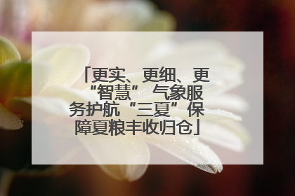 更实、更细、更“智慧” 气象服务护航“三夏”保障夏粮丰收归仓