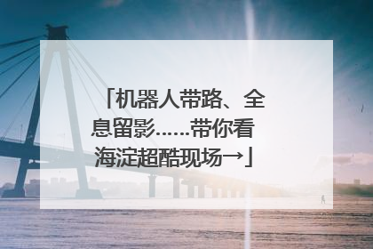 机器人带路、全息留影……带你看海淀超酷现场→