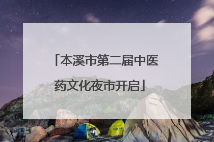 本溪市第二届中医药文化夜市开启