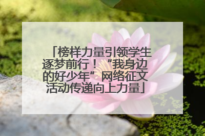 榜样力量引领学生逐梦前行！“我身边的好少年”网络征文活动传递向上力量