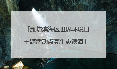 潍坊滨海区世界环境日主题活动点亮生态滨海