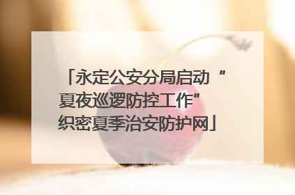 永定公安分局启动“夏夜巡逻防控工作” 织密夏季治安防护网