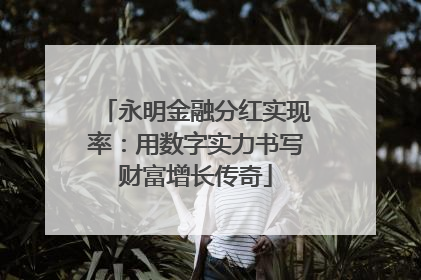永明金融分红实现率：用数字实力书写财富增长传奇