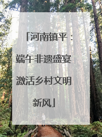 河南镇平：端午非遗盛宴激活乡村文明新风