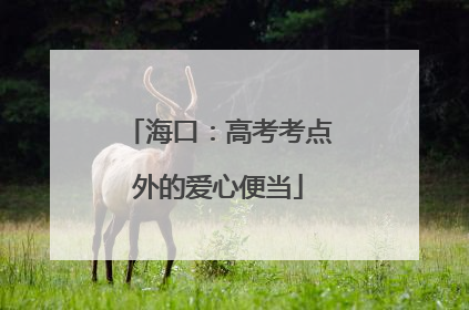 海口：高考考点外的爱心便当