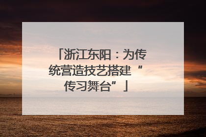 浙江东阳：为传统营造技艺搭建“传习舞台”