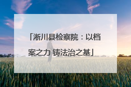 淅川县检察院：以档案之力 铸法治之基