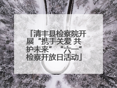 清丰县检察院开展“携手关爱 共护未来”“六一”检察开放日活动