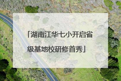 湖南江华七小开启省级基地校研修首秀