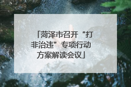 菏泽市召开“打非治违”专项行动方案解读会议