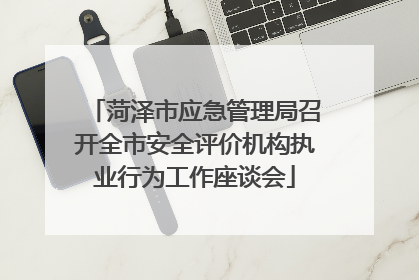 菏泽市应急管理局召开全市安全评价机构执业行为工作座谈会