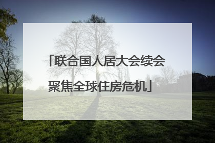 联合国人居大会续会聚焦全球住房危机