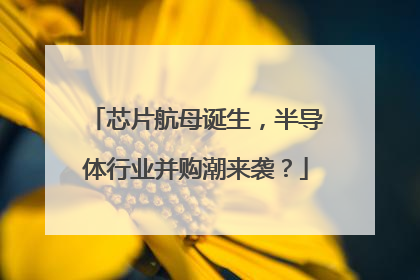 芯片航母诞生，半导体行业并购潮来袭？