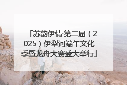 苏韵伊情·第二届（2025）伊犁河端午文化季暨龙舟大赛盛大举行