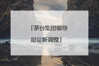 茅台集团领导层最新调整