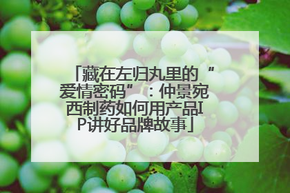 藏在左归丸里的“爱情密码”：仲景宛西制药如何用产品IP讲好品牌故事