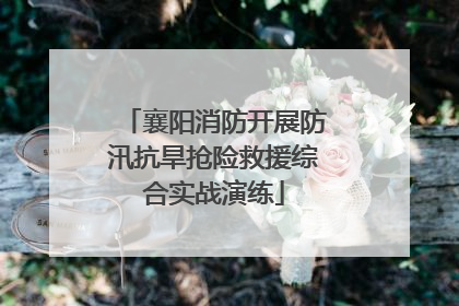 襄阳消防开展防汛抗旱抢险救援综合实战演练