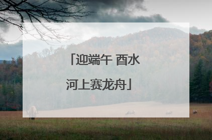 迎端午 酉水河上赛龙舟