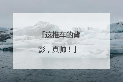 这推车的背影，真帅！