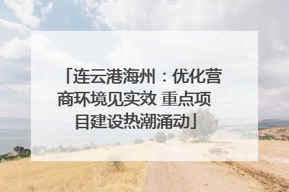 连云港海州：优化营商环境见实效 重点项目建设热潮涌动