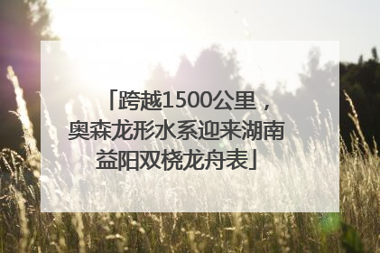 跨越1500公里，奥森龙形水系迎来湖南益阳双桡龙舟表