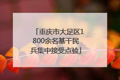 重庆市大足区1800余名基干民兵集中接受点验