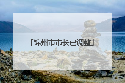 锦州市市长已调整