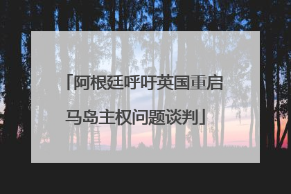 阿根廷呼吁英国重启马岛主权问题谈判