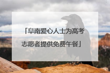 阜南爱心人士为高考志愿者提供免费午餐