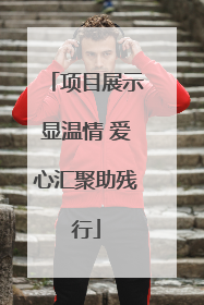 项目展示显温情 爱心汇聚助残行