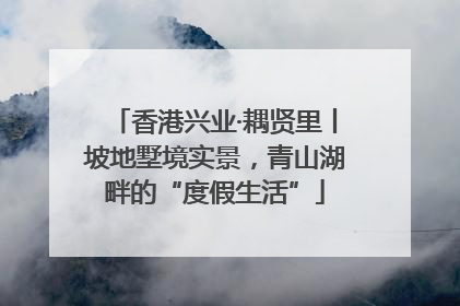 香港兴业·耦贤里丨坡地墅境实景，青山湖畔的“度假生活”