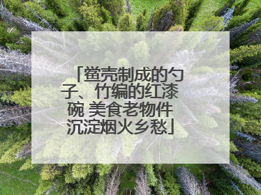 鲎壳制成的勺子、竹编的红漆碗 美食老物件沉淀烟火乡愁
