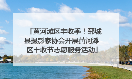 黄河滩区丰收季！郓城县摄影家协会开展黄河滩区丰收节志愿服务活动