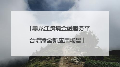 黑龙江跨境金融服务平台增添全新应用场景