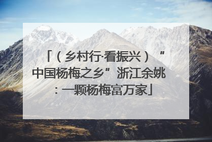 （乡村行·看振兴）“中国杨梅之乡”浙江余姚：一颗杨梅富万家