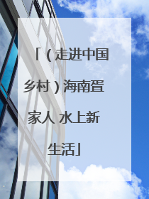 （走进中国乡村）海南疍家人 水上新生活