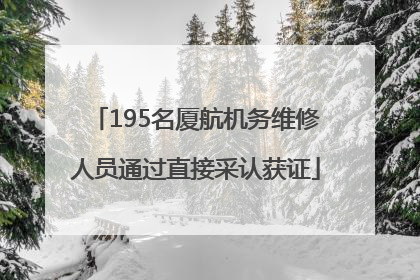 195名厦航机务维修人员通过直接采认获证